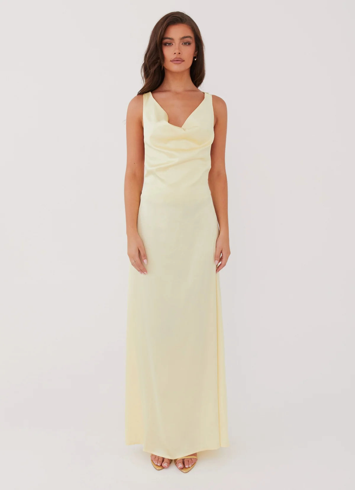 Musa Maxi Dress in Lemon - FOR SALE