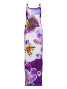 Indigo Blossom Slip Dress (10) - With Harper Lu