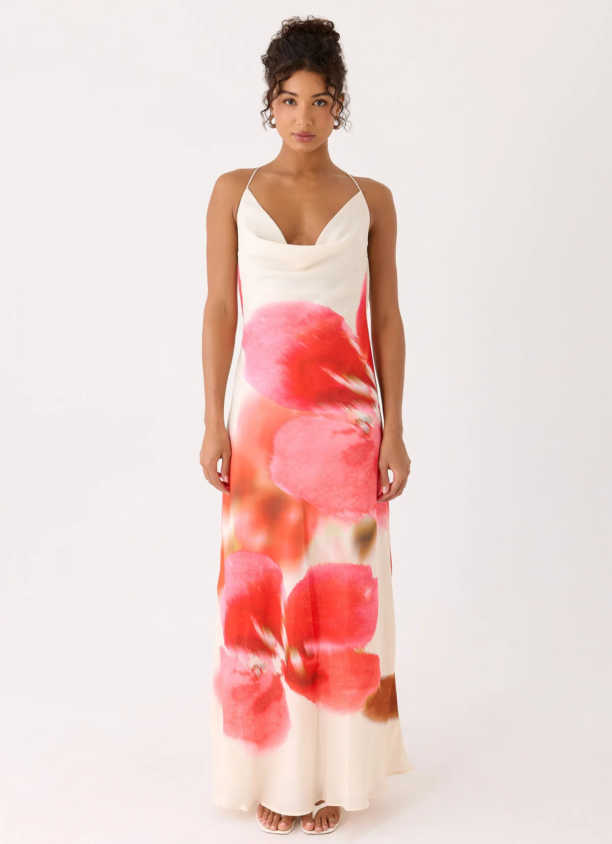 Samya Cowl Maxi Dress in Floral