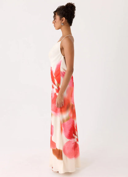 Samya Cowl Maxi Dress in Floral