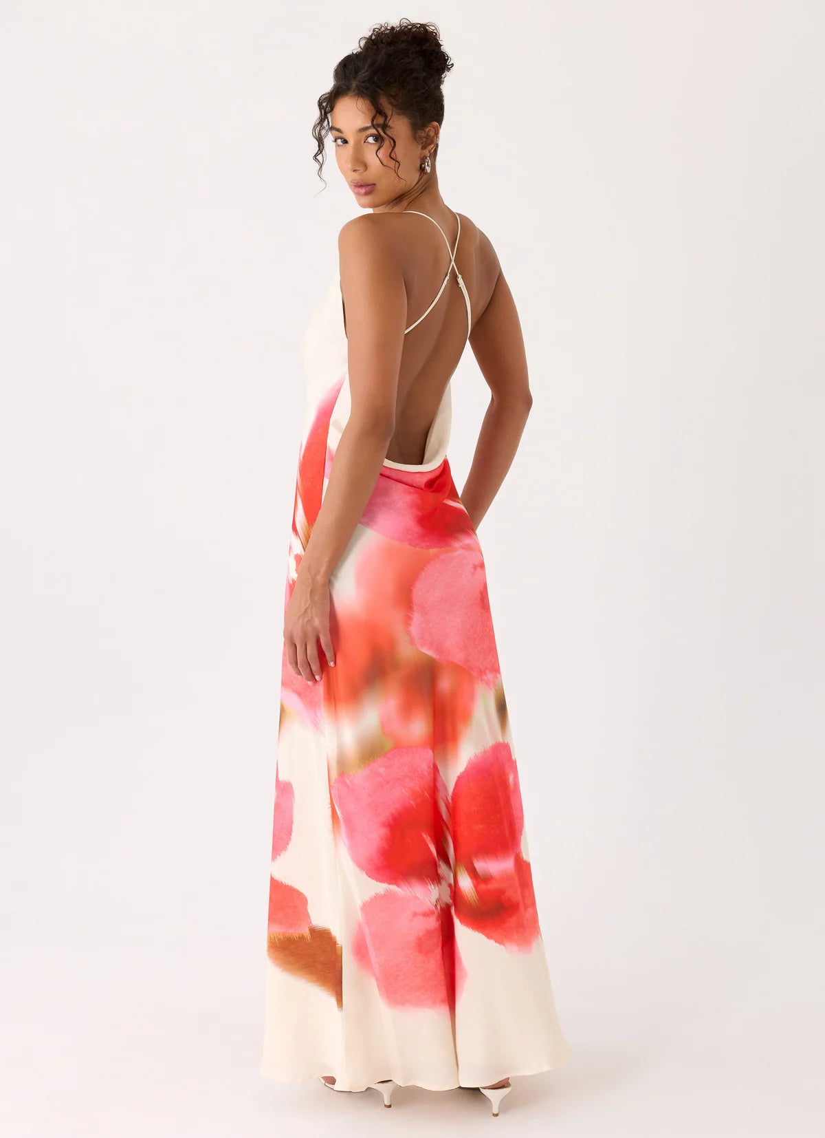 Samya Cowl Maxi Dress in Floral