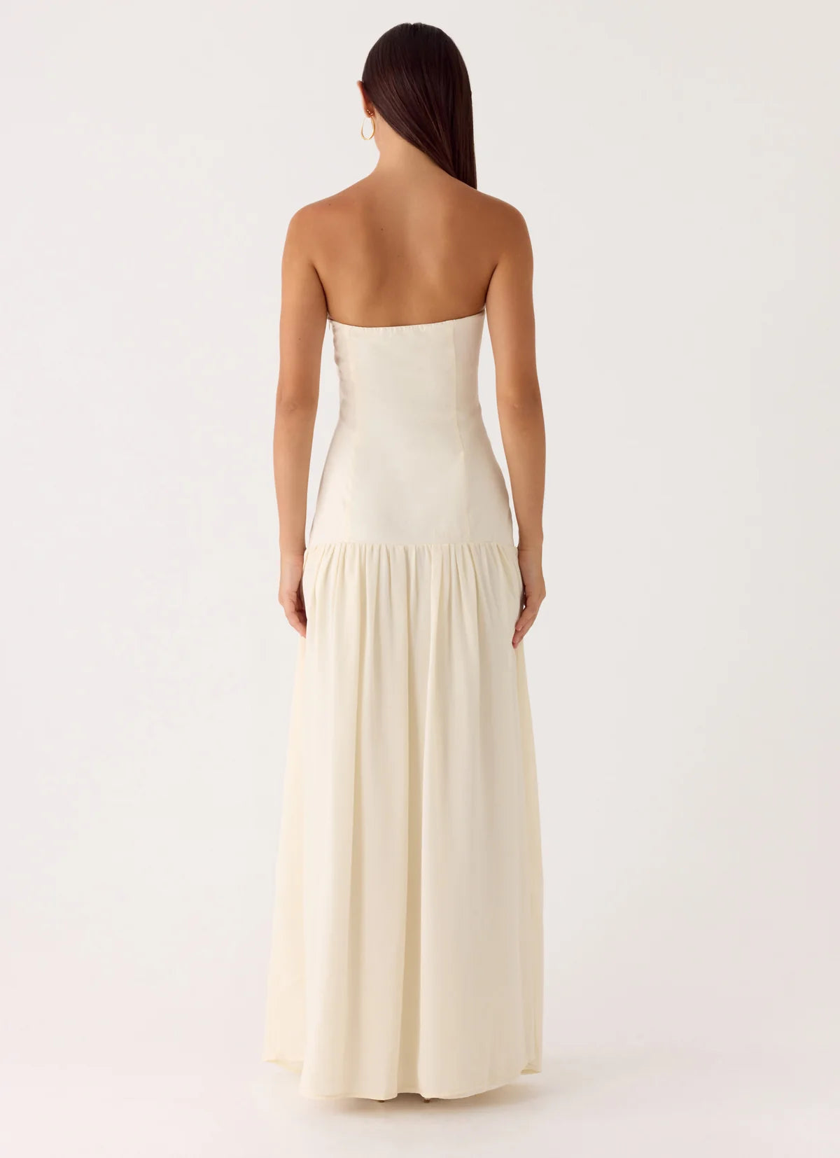 Slowing Tide Maxi Dress in Ivory