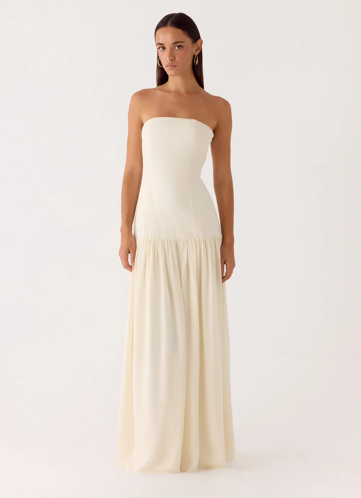 Slowing Tide Maxi Dress in Ivory