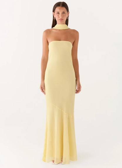 Under The Pagoda Maxi Dress in Yellow