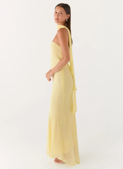 Under The Pagoda Maxi Dress in Yellow