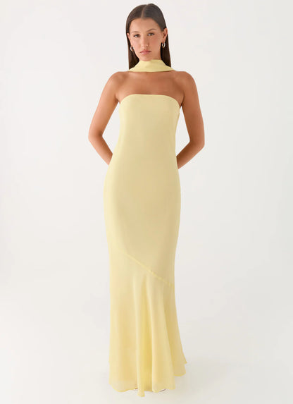 Under The Pagoda Maxi Dress in Yellow