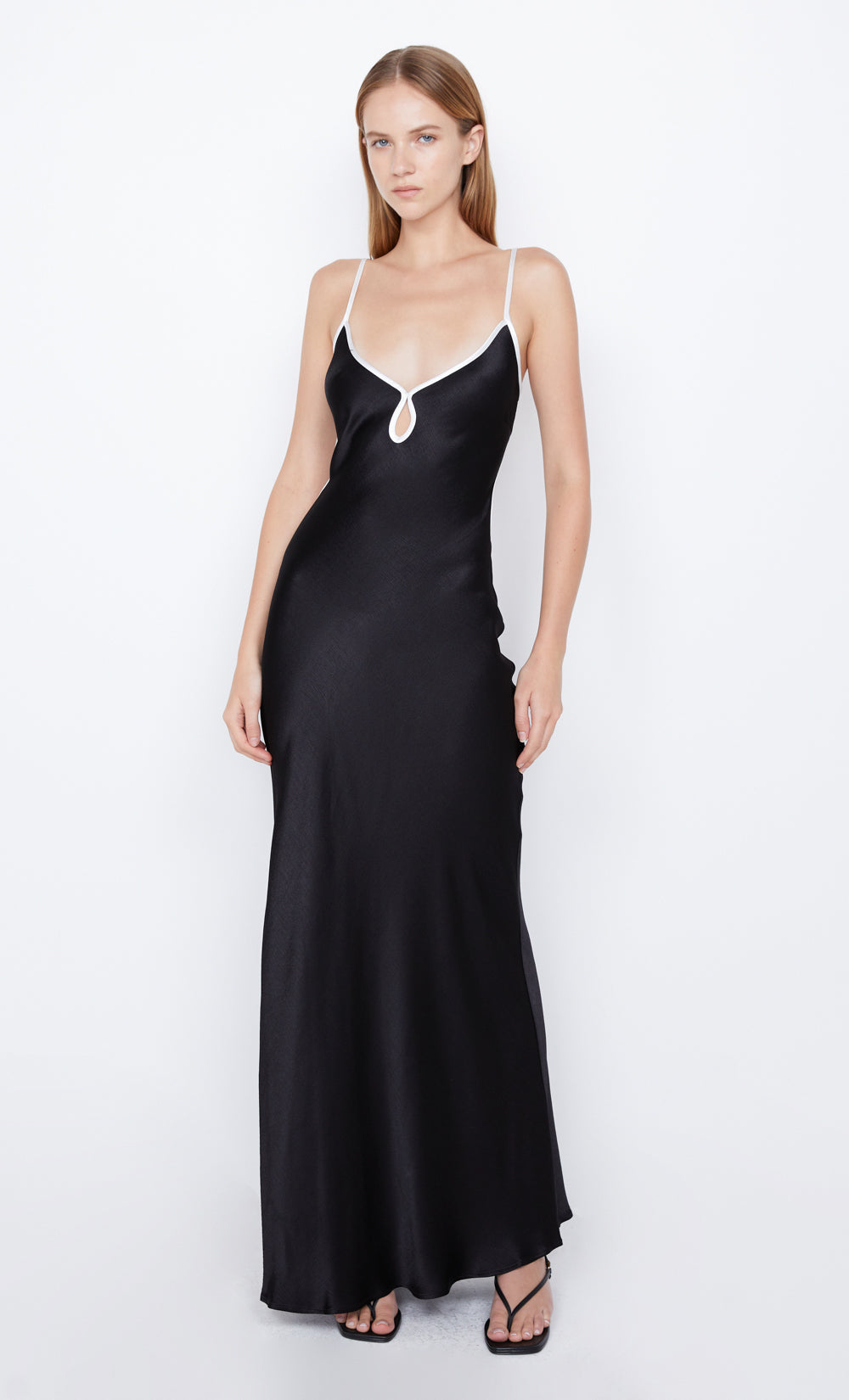 Cedar City Maxi Dress in Black/Ivory