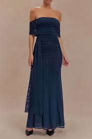 Arna Mesh Maxi Set in Midnight