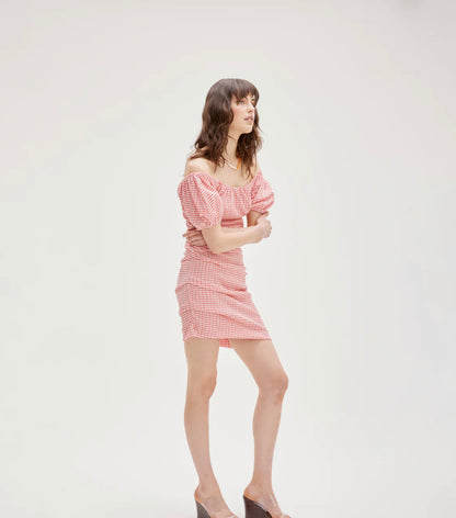 Delphi Dress in Strawberry