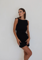 Load image into Gallery viewer, Mini Wilmer in Black Linen - Caitlin Crisp
