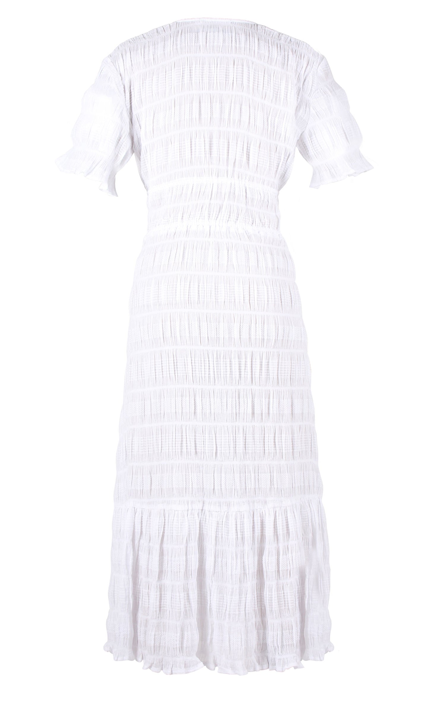 Mirella V Neck Dress in White