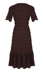 Load image into Gallery viewer, Mirella V Neck Dress in Java - RUBY
