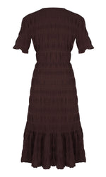 Load image into Gallery viewer, Mirella V Neck Dress in Java - RUBY
