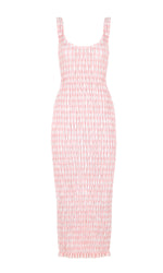 Load image into Gallery viewer, Klein Gingham Midi Dress - RUBY
