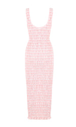 Load image into Gallery viewer, Klein Gingham Midi Dress - RUBY
