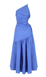 Load image into Gallery viewer, Bettina Cut-Out Dress in Baja Blue - RUBY
