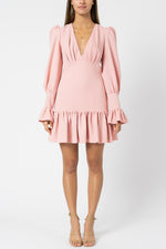 Load image into Gallery viewer, Anna V Tulip Sleeve dress in Pastel Pink - By Johnny
