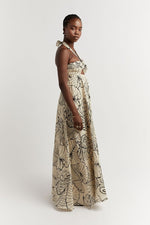 Load image into Gallery viewer, Malta Black Linen Knot Dress - Dissh
