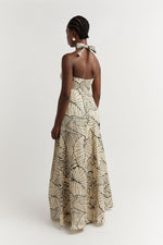 Load image into Gallery viewer, Malta Black Linen Knot Dress - Dissh
