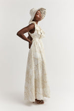 Load image into Gallery viewer, Malta Palm Frill Dress - Dissh
