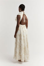 Load image into Gallery viewer, Malta Palm Frill Dress - Dissh
