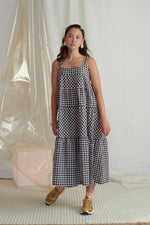 Load image into Gallery viewer, Daphne Dress in Navy Gingham - Twenty Seven Names
