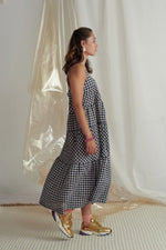Load image into Gallery viewer, Daphne Dress in Navy Gingham - Twenty Seven Names
