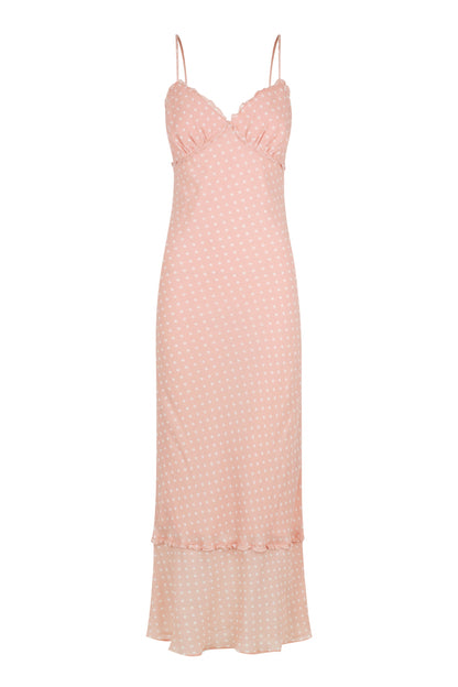 Jasmine Dress in Rose Spot
