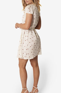 Silk Wrap Dress in Polka Dot - Kenzie Silk