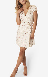 Silk Wrap Dress in Polka Dot - Kenzie Silk