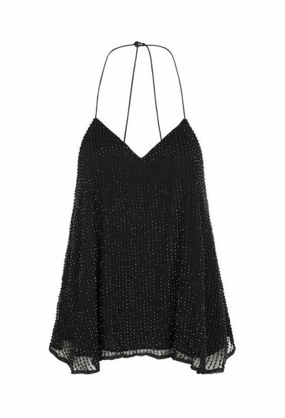 Beaded Silk Top