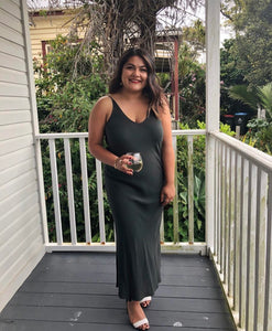 Sigrid slip in Khaki - Juliette Hogan