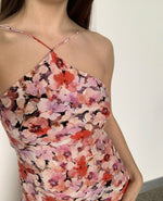 Load image into Gallery viewer, Dime Silk Slip in Aimee Floral - RUBY
