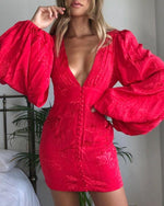 Load image into Gallery viewer, Isabella Dress in Red - Rat &amp; Boa
