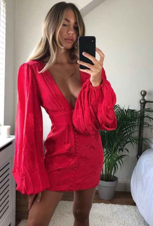 Isabella Dress in Red