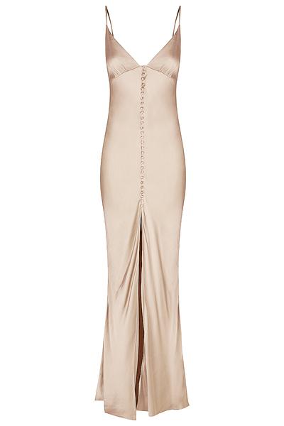 La Lune Bias Slip in Gold