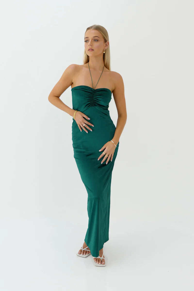 Lulu Gown in Emerald