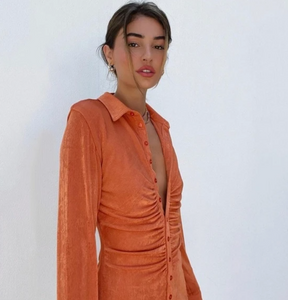 Andy Dress in Maple - With Jean