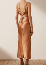 Load image into Gallery viewer, La Lune Backless Dress in Copper - Shona Joy
