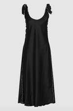 Load image into Gallery viewer, Black Satin Dress - Hanne Bloch
