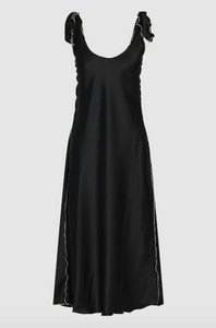 Black Satin Dress - Hanne Bloch