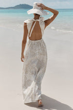 Load image into Gallery viewer, Malta Palm Frill Dress - Dissh
