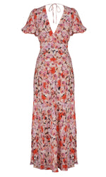 Load image into Gallery viewer, Aimee Silk Dress in Pansy - RUBY
