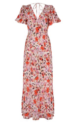 Load image into Gallery viewer, Aimee Silk Dress in Pansy - RUBY
