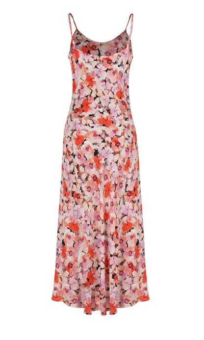 Aimee Silk Slip in Pansy
