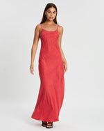 Load image into Gallery viewer, Amer Midi Slip in Red - Tigerlily
