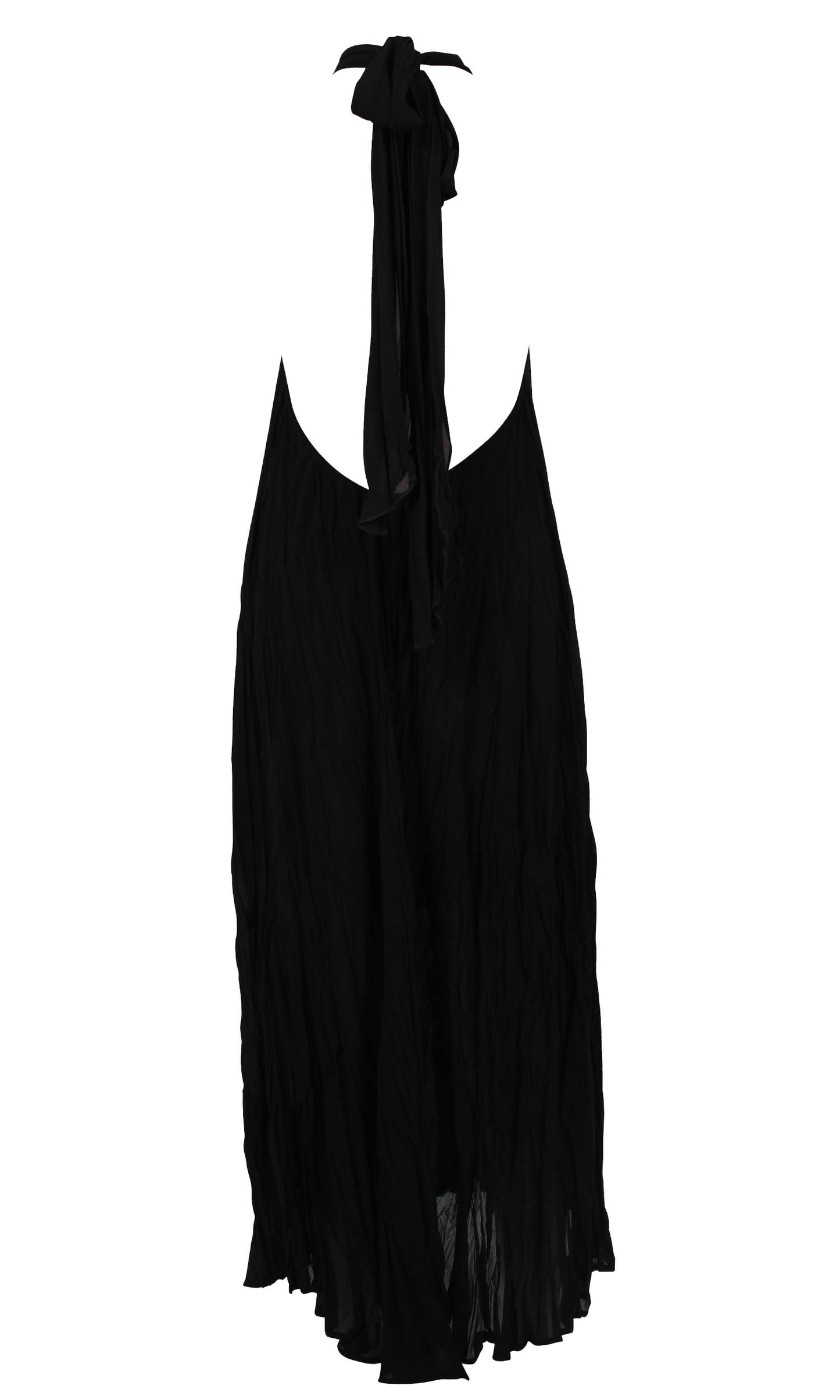 Cascade Crush Gown in Black