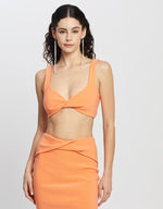 Load image into Gallery viewer, Clover Crop + Skirt in Nectarine - Bec + Bridge

