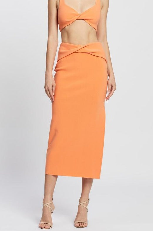 Clover Crop & Skirt in Nectarine