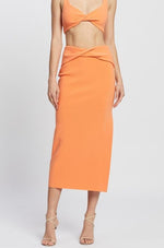 Load image into Gallery viewer, Clover Crop + Skirt in Nectarine - Bec + Bridge
